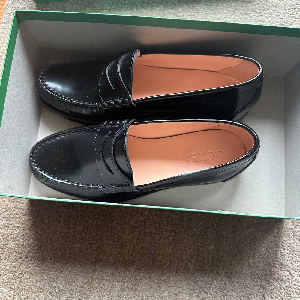 New (worn once indoors) JCrew loafers size 7